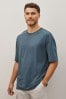 Denim Blue Relaxed Essential Crew Neck T-Shirt, Relaxed