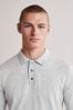 Light Grey Regular Knitted Long Sleeve Polo Shirt