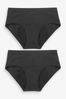 Black 2 Pack Teen Heavy Flow Period Pants (7-16yrs), Briefs