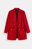 River Island Red Boucle Button Front Jacket