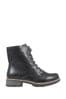 Pavers Ladies Black Lace-Up Ankle air Boots