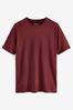 Rot, Burgunder - Reguläre Passform - Essential T-Shirt mit Rundhalsausschnitt, Regular Fit