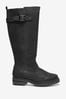 Black Extra Wide Fit Forever Comfort® Stitch Detail Knee High Boots, Extra Wide Fit