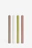 Set of 4 Multi Dripless Mixed Colour Dinner Candles