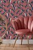 Furn Pink Geo Cat Printed Wallpaper