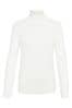 Kaffe Astrid White Long Sleeve Roll Neck Blouse