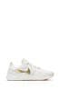 Nike White/Gold Legend Essential 2 Trainers