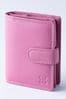 Lakeland Leather Mauve Pink Small Leather Tab Purse