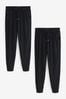 Black Jersey Joggers 2 Pack