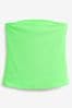 Neongrün - Cotton Rich Bandeau Boobtube Top, Regular