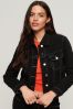 Superdry Black Workwear Cropped Jacket