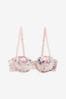 B by Ted Baker Pink Floral Satin Multiway Bra