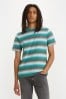 Levi's® Green/Blue Slate Original Housemark Stripe T-Shirt