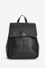 Black shearling Backpack