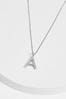 Sterling Silver Molten Initial Necklace