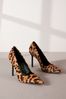 Leopard Forever Comfort® Leather Point Toe Court Shoes