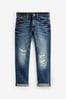 Mittelblau - Jeans im Used-Look (3-16yrs)