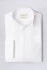 MOSS White Tailored Fit Wing Collar Pleated 100% Cotton Dress Shirt
