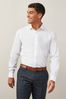 White Regular Fit Easy Care Double Cuff Shirt, Regular Fit