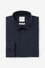 Blue Navy Regular Fit Single Cuff Easy Care Single Cuff Shirt, Regular Fit Single Cuff