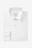 White Regular Fit Easy Care Single Cuff Wing Collar Shirt, Regular Fit