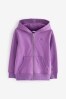 Bright Purple Zip Through Hoodie (3-16yrs)