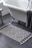 Monochrome Chevron Geo Bath Mat