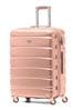 Flight Knight Rose Gold Medium Hardcase Lightweight Check In Suitcase With 4 Wheels