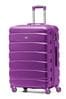 Flight Knight Purple Medium Hardcase Lightweight Check In Suitcase With 4 Wheels