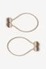 Champagne Magnetic Curtain Tie Backs Set of 2