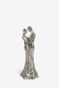 Silver Silver Couple Ornament