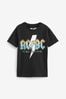 Black Licensed ACDC T-Shirt (3-16yrs)