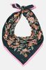 Joules Middleton Grey Printed Square Scarf
