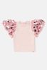 Angel & Rocket Pink Freya Sequin Sleeve T-Shirt