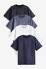 Blautöne - T-Shirts in Relaxed Fit, 4er Pack (3-16yrs)