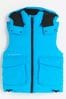 River Island Blue Chrome Mini Boys Padded Gilet