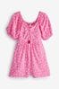 Pink Ditsy Cut-Out Detail Playsuit (3-16yrs)