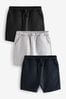 Black/Grey/Navy Blue Jersey Nensi Shorts 3 Pack (3mths-7yrs)