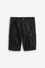 Black 3 Quarter Cargo Shorts