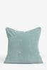 Slate Teal Blue 45 x 45cm Soft Velour Cushion
