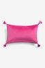 Bright Pink 50 x 30cm Matte Velvet Cushion