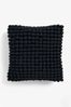 Black 43 x 43cm Global Bobble Cushion, 43 x 43cm