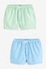 Mint Green/Light Blue 2 pack Swim Shorts
