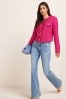 Mid Blue Denim Authentic Stretch Flare Jeans