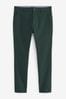 Green Skinny Stretch Skinny Fit Chino Trousers
