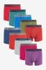 Multicolour 10 pack A-Front Boxers, 10 pack