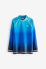 Blue Ombre Long Sleeve Sunsafe Rash Vest (3-16yrs), Long Sleeve
