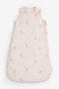 Pink Moon & Stars Baby 100% Cotton 2.5 Tog Sleep Bag