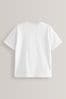 White Short Sleeve Relaxed Fit T-Shirt (3-16yrs)