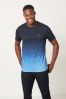 Marineblau mit Hirschmotiv - Batik-T-Shirt